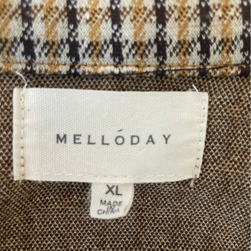 MELLODAY Women’s Notch Lapel Long Knit Jacket w Pockets - Picture 3 of 7